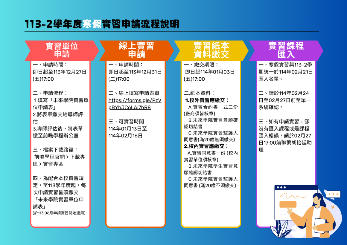 113-2學年度寒假、學期實習申請流程說明 (29.7 x 21 公分)